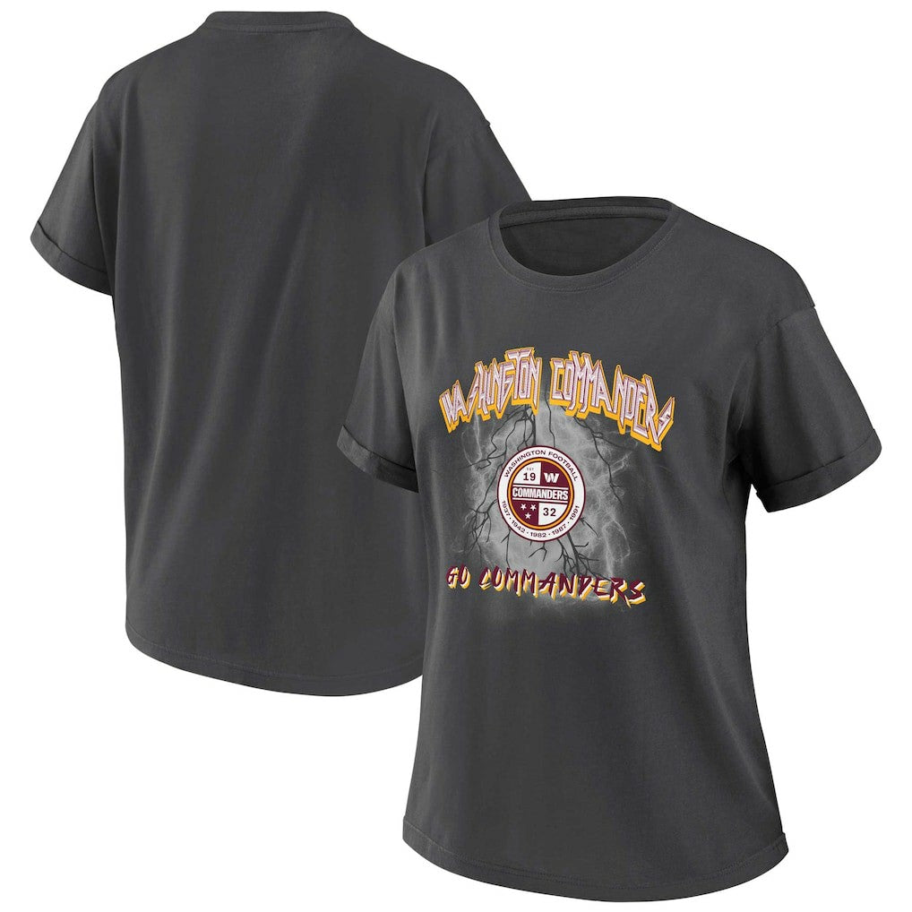 Washington Commanders  WEAR by Erin Andrews Women's Boyfriend T-Shirt