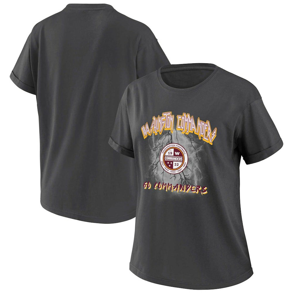Washington Commanders  WEAR by Erin Andrews Women's Boyfriend T-Shirt