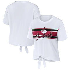 Arizona Cardinals  WEAR by Erin Andrews Women's Front Tie Retro T-Shirt