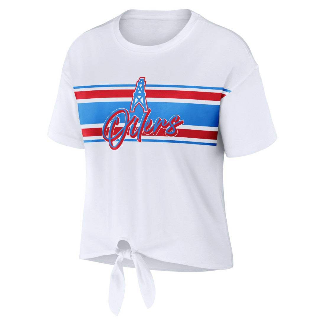 Tennessee Titans  WEAR by Erin Andrews Women's Front Tie Retro T-Shirt