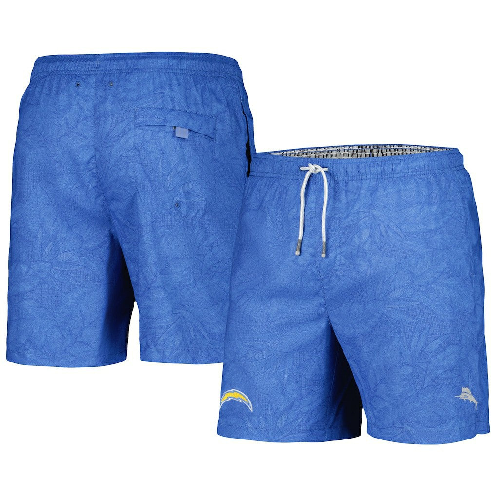Los Angeles Chargers Tommy Bahama Naples Layered Leaves Swim Shorts