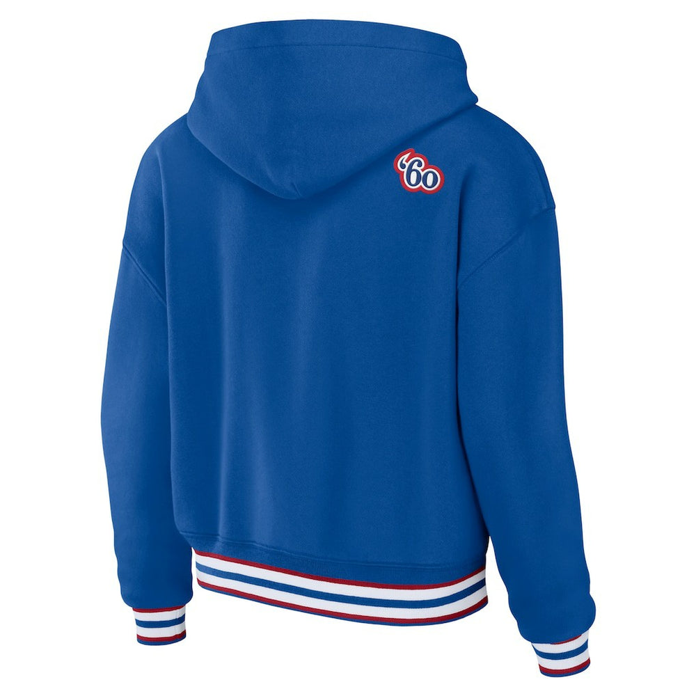 Buffalo Bills  WEAR by Erin Andrews Women's Lace-Up Pullover Hoodie