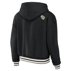 New Orleans Saints  WEAR by Erin Andrews Women's Lace-Up Pullover Hoodie