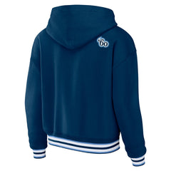 Tennessee Titans  WEAR by Erin Andrews Women's Lace-Up Pullover Hoodie