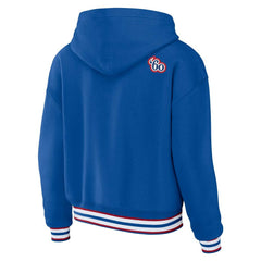 Buffalo Bills  WEAR by Erin Andrews Women's Plus Size Lace-Up Pullover Hoodie