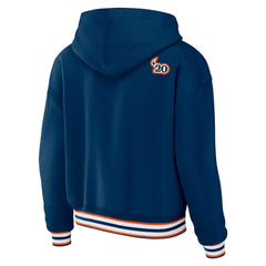 Chicago Bears  WEAR by Erin Andrews Women's Plus Size Lace-Up Pullover Hoodie