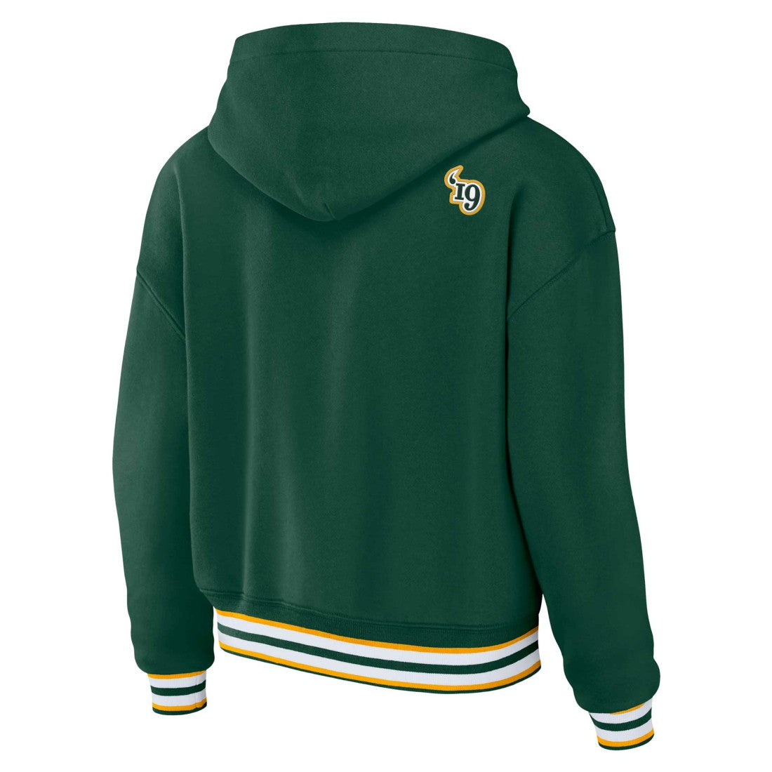 Green Bay Packers  WEAR by Erin Andrews Women's Plus Size Lace-Up Pullover Hoodie