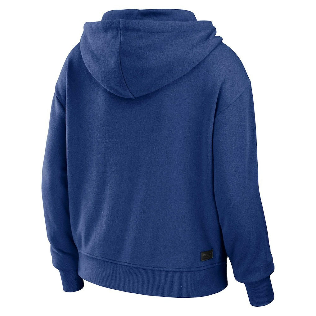 New York Giants  WEAR by Erin Andrews Women's Plus Size Color Block Full-Zip Hoodie