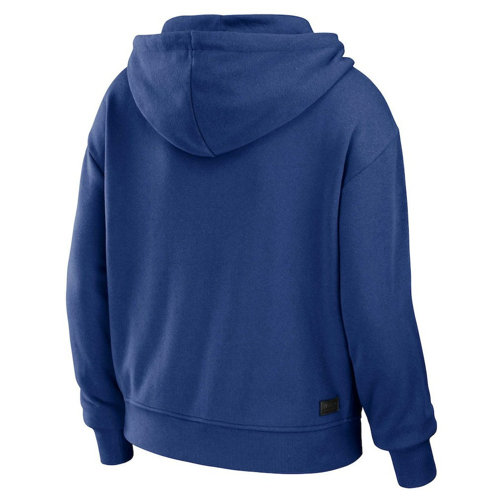 New York Giants  WEAR by Erin Andrews Women's Plus Size Color Block Full-Zip Hoodie