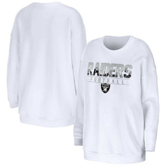 Las Vegas Raiders  WEAR by Erin Andrews Women's Domestic Pullover Sweatshirt
