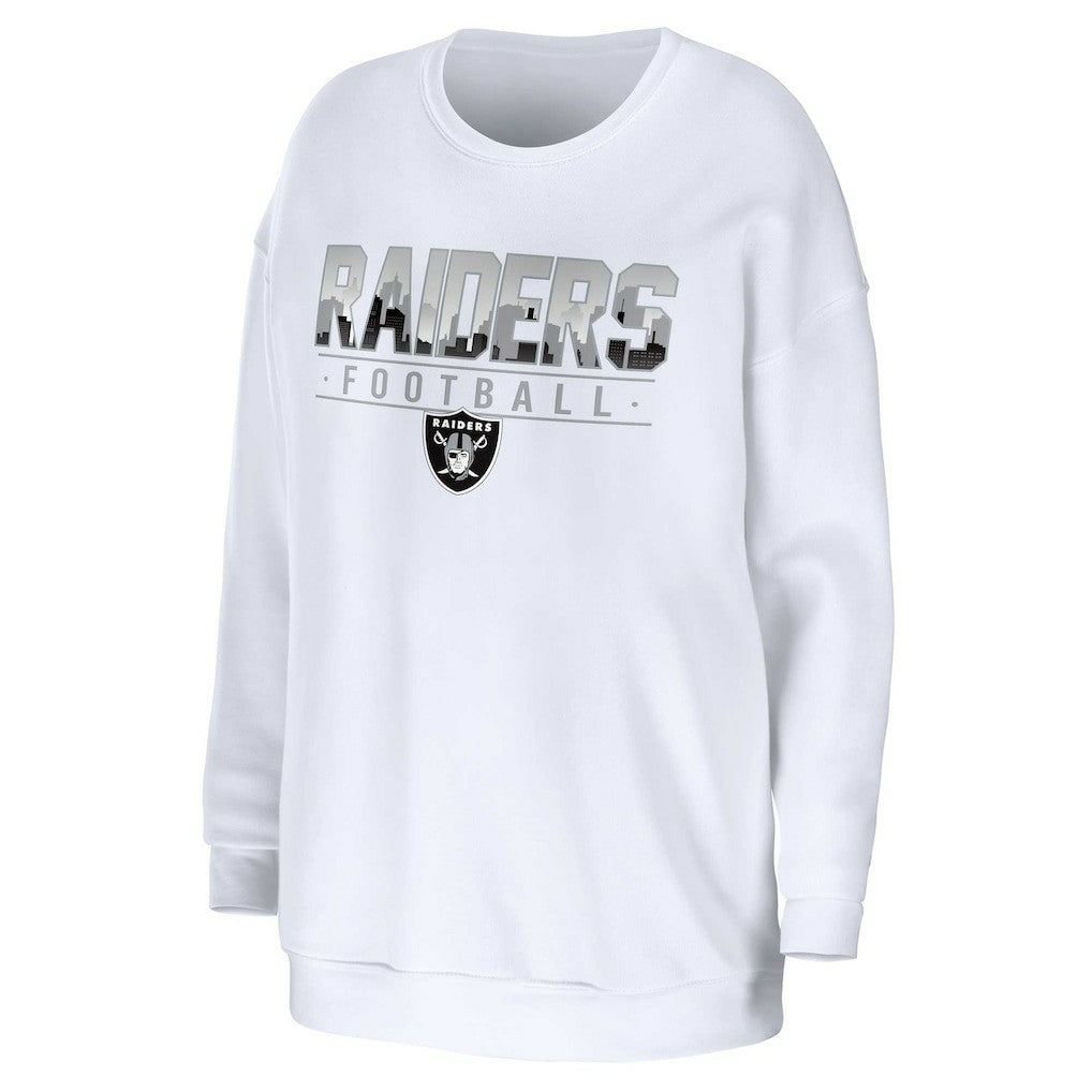 Las Vegas Raiders  WEAR by Erin Andrews Women's Domestic Pullover Sweatshirt