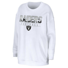 Las Vegas Raiders  WEAR by Erin Andrews Women's Domestic Pullover Sweatshirt
