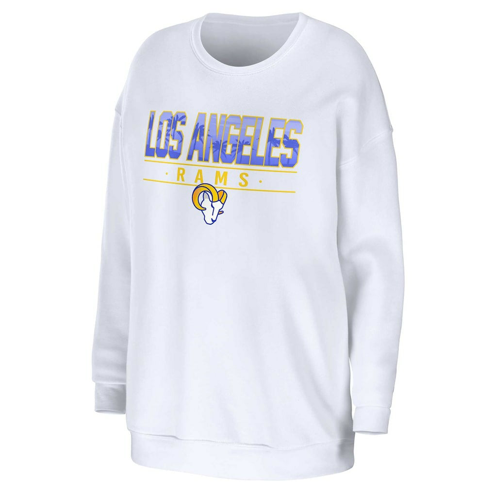 Los Angeles Rams  WEAR by Erin Andrews Women's Domestic Pullover Sweatshirt