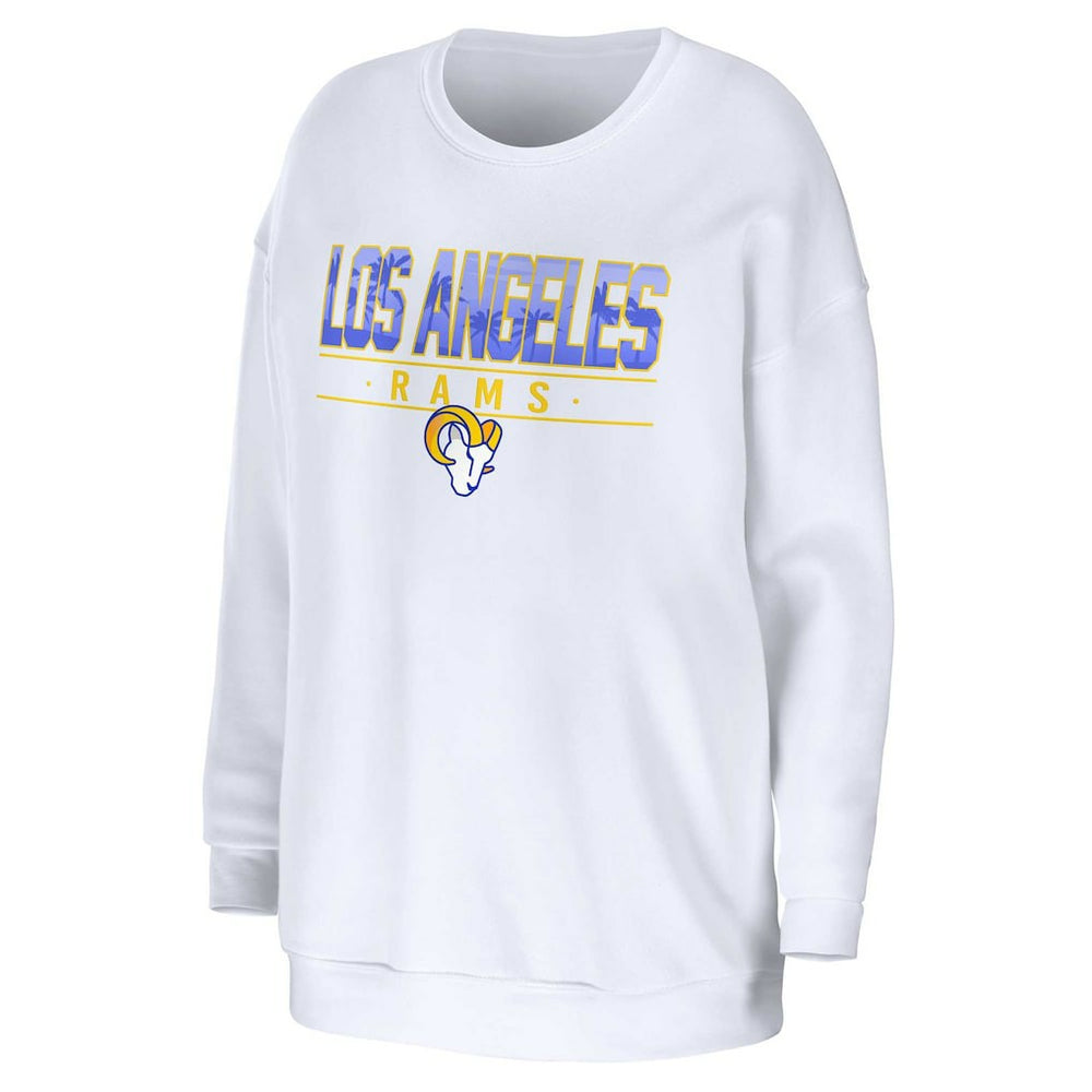 Los Angeles Rams  WEAR by Erin Andrews Women's Domestic Pullover Sweatshirt