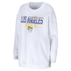 Los Angeles Rams  WEAR by Erin Andrews Women's Domestic Pullover Sweatshirt