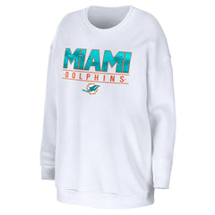 Miami Dolphins  WEAR by Erin Andrews Women's Domestic Pullover Sweatshirt