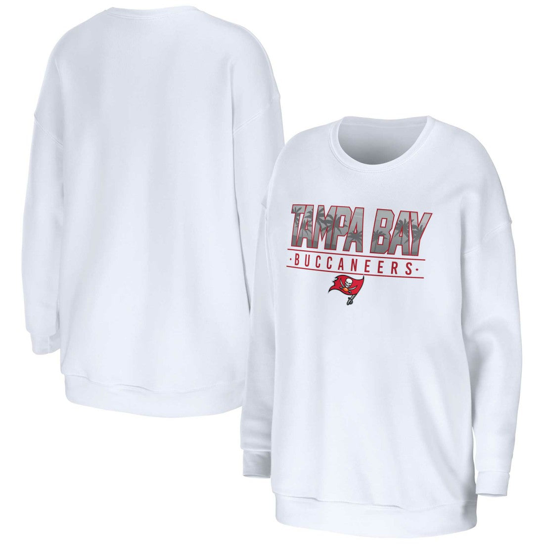 Tampa Bay Buccaneers  WEAR by Erin Andrews Women's Domestic Pullover Sweatshirt