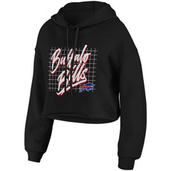 Buffalo Bills  WEAR by Erin Andrews Women's Domestic Cropped Pullover Hoodie