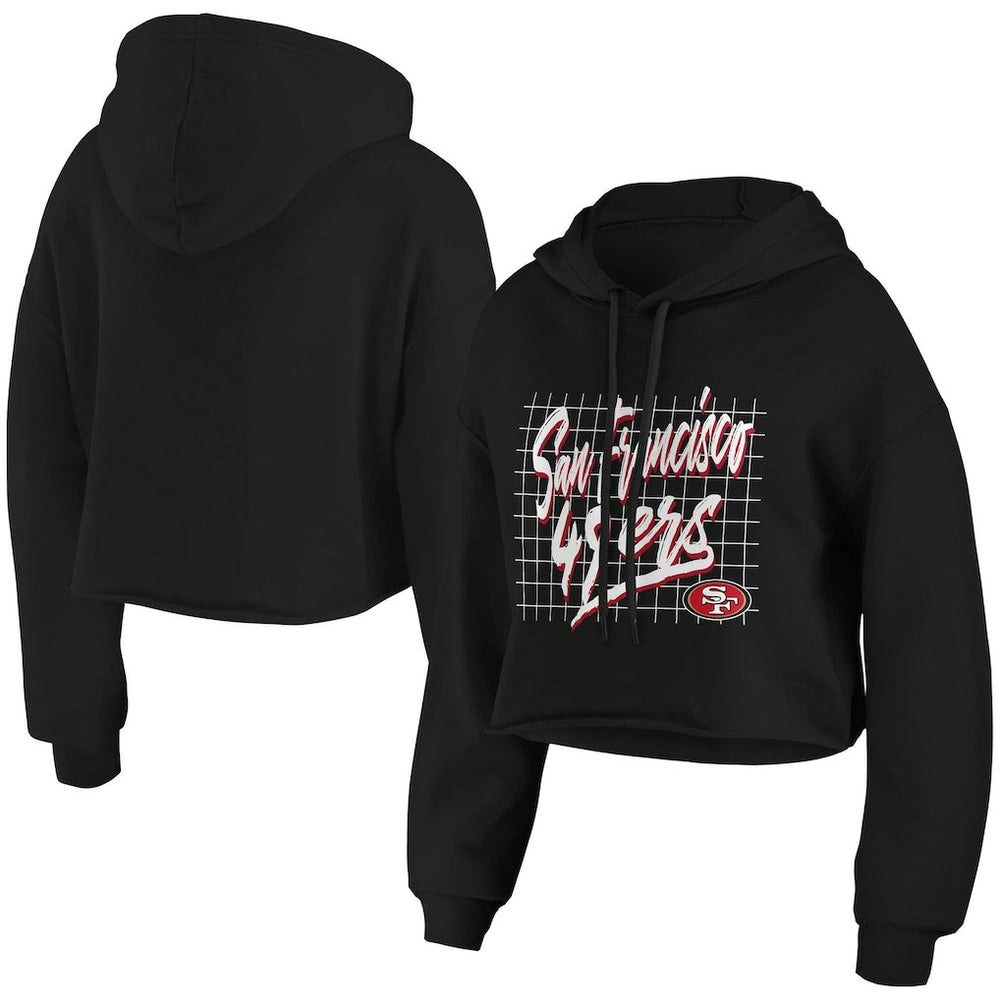 San Francisco 49ers  WEAR by Erin Andrews Women's Domestic Cropped Pullover Hoodie