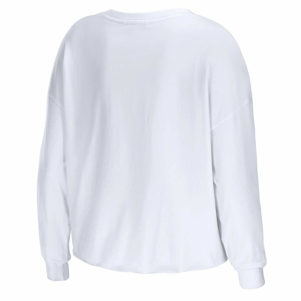 Atlanta Falcons  WEAR by Erin Andrews Women's Domestic Cropped Long Sleeve T-Shirt