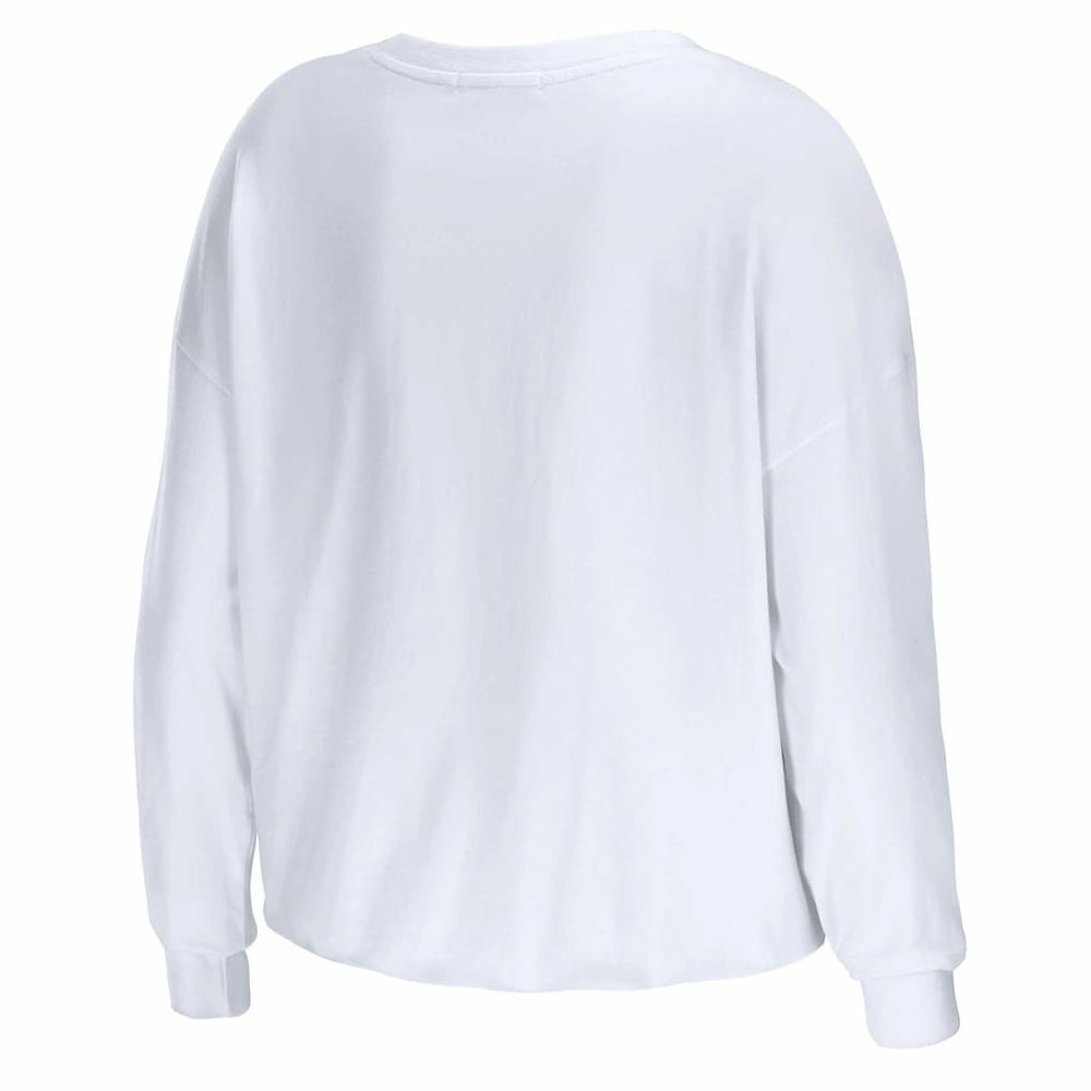 Atlanta Falcons  WEAR by Erin Andrews Women's Domestic Cropped Long Sleeve T-Shirt