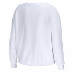 Atlanta Falcons  WEAR by Erin Andrews Women's Domestic Cropped Long Sleeve T-Shirt