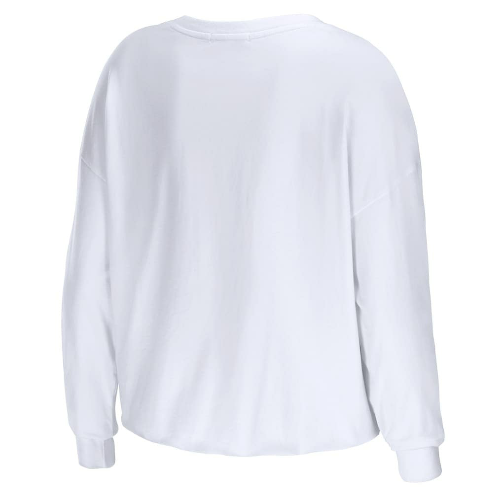 Los Angeles Rams  WEAR by Erin Andrews Women's Domestic Cropped Long Sleeve T-Shirt