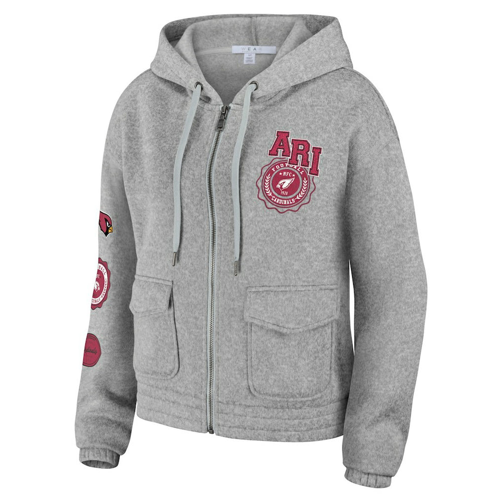 Arizona Cardinals  WEAR by Erin Andrews Women's Full-Zip Hoodie