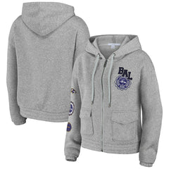 Baltimore Ravens  WEAR by Erin Andrews Women's Full-Zip Hoodie