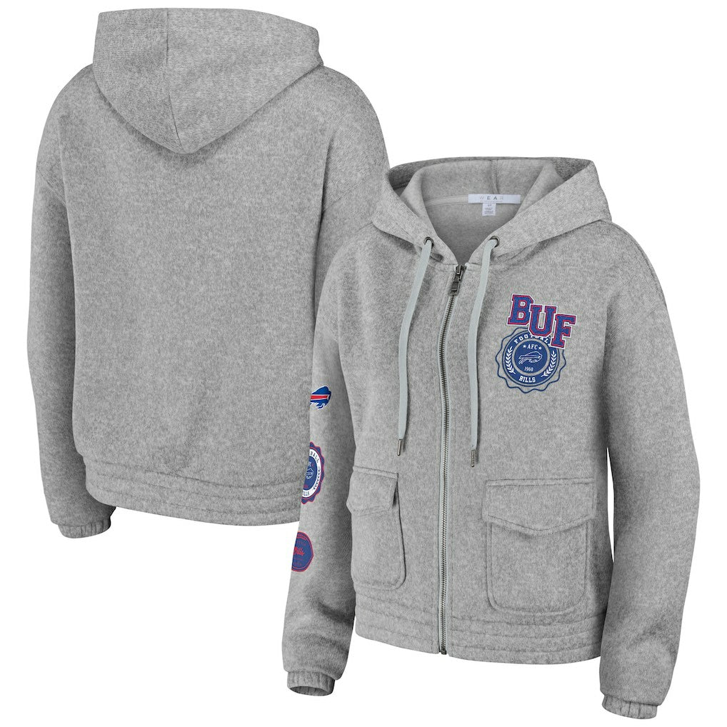 Buffalo Bills  WEAR by Erin Andrews Women's Full-Zip Hoodie