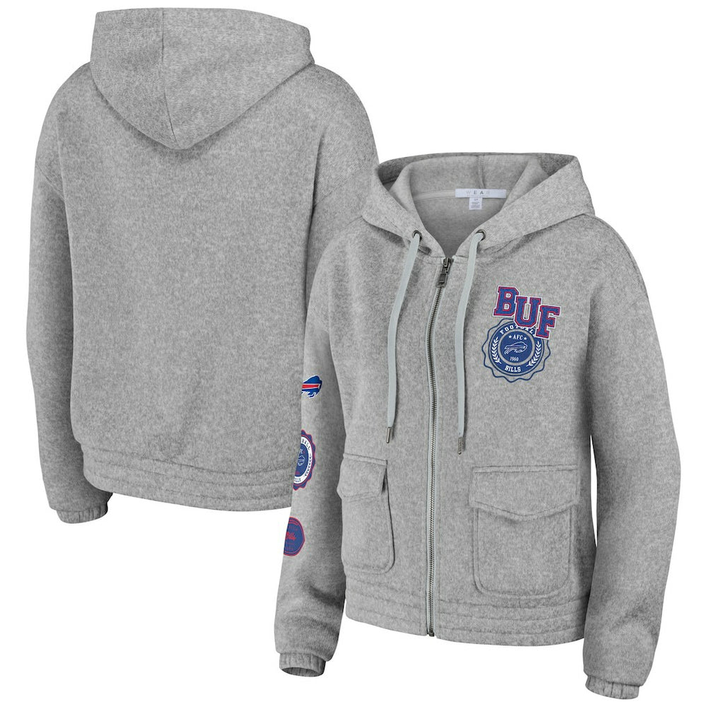 Buffalo Bills  WEAR by Erin Andrews Women's Full-Zip Hoodie