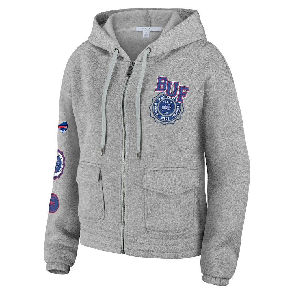 Buffalo Bills  WEAR by Erin Andrews Women's Full-Zip Hoodie