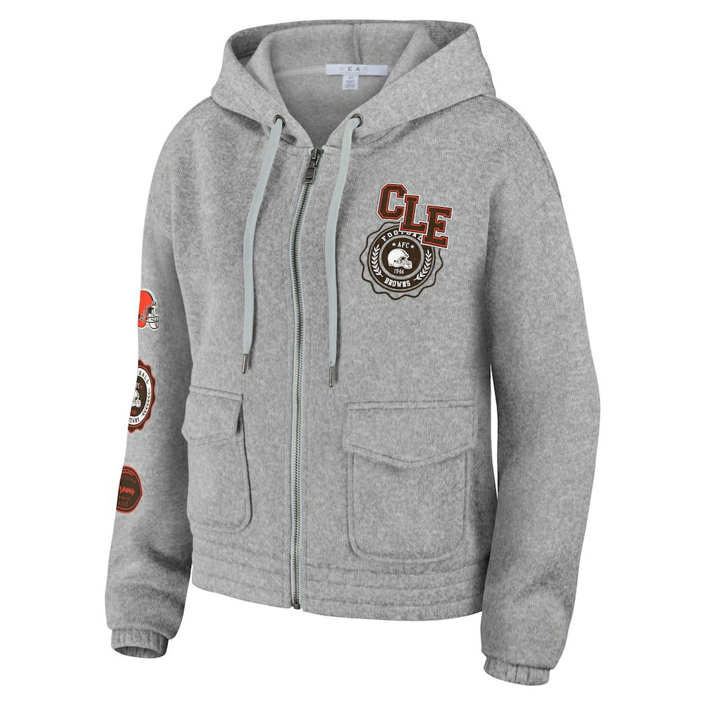Cleveland Browns  WEAR by Erin Andrews Women's Full-Zip Hoodie