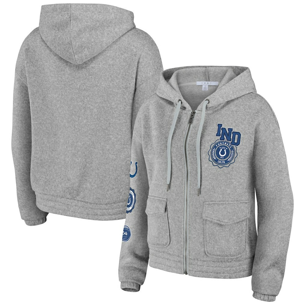 Indianapolis Colts  WEAR by Erin Andrews Women's Full-Zip Hoodie