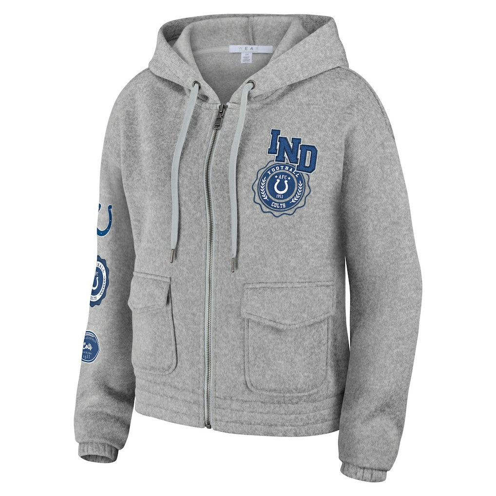 Indianapolis Colts  WEAR by Erin Andrews Women's Full-Zip Hoodie