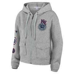 New England Patriots  WEAR by Erin Andrews Women's Full-Zip Hoodie