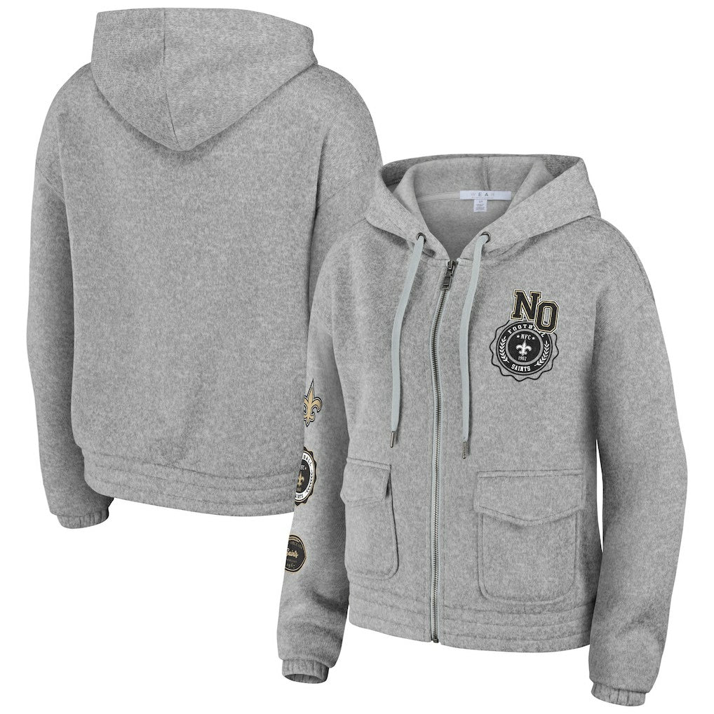 New Orleans Saints  WEAR by Erin Andrews Women's Full-Zip Hoodie