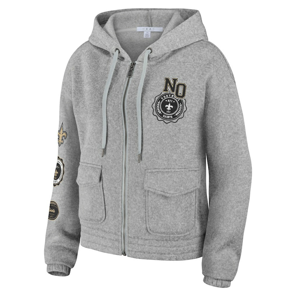 New Orleans Saints  WEAR by Erin Andrews Women's Full-Zip Hoodie