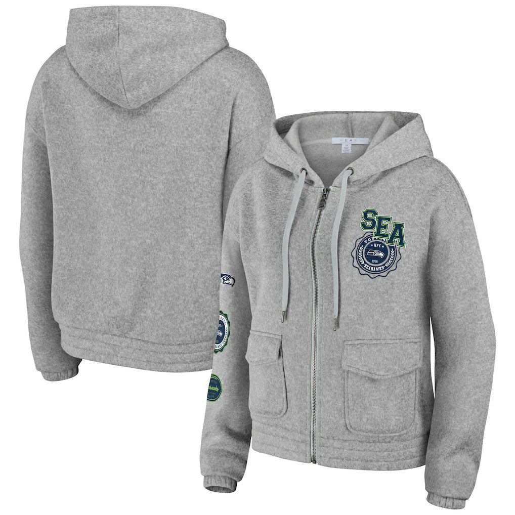 Seattle Seahawks  WEAR by Erin Andrews Women's Full-Zip Hoodie