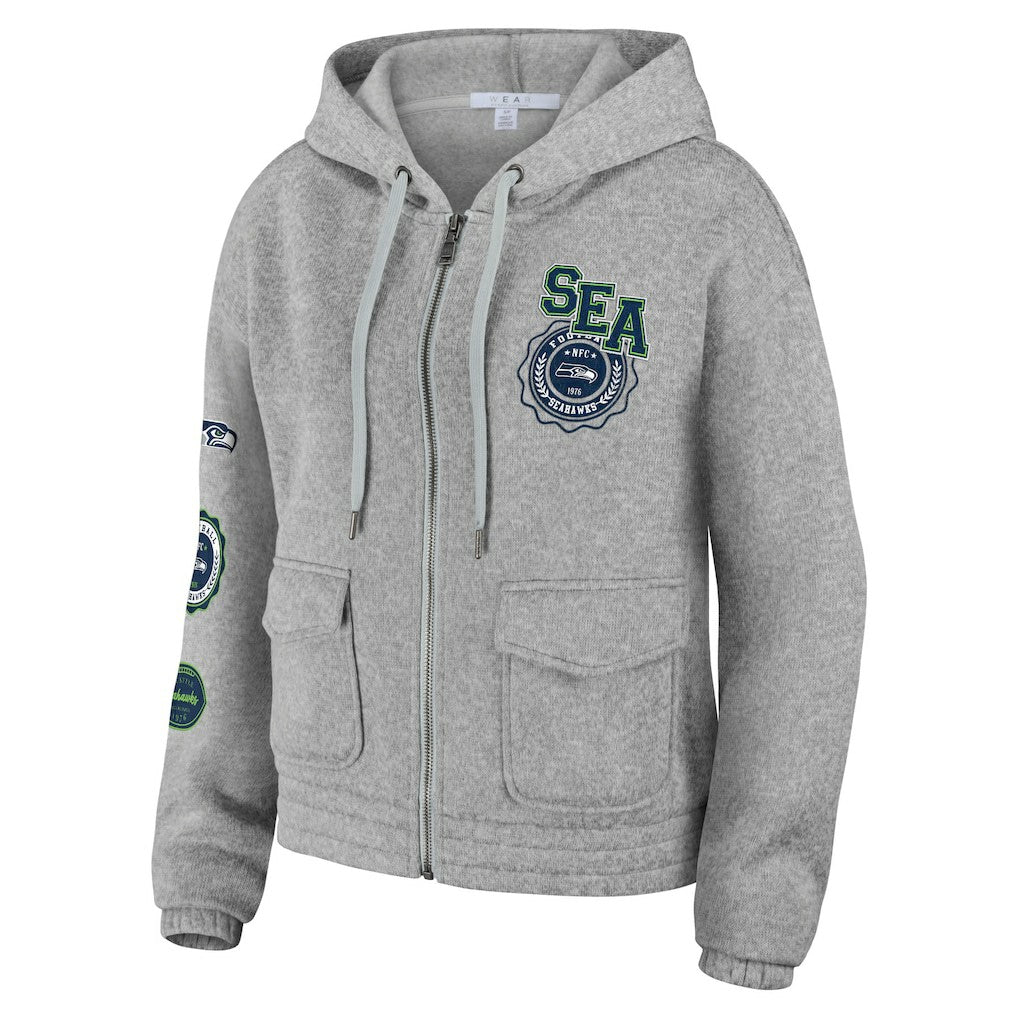 Seattle Seahawks  WEAR by Erin Andrews Women's Full-Zip Hoodie