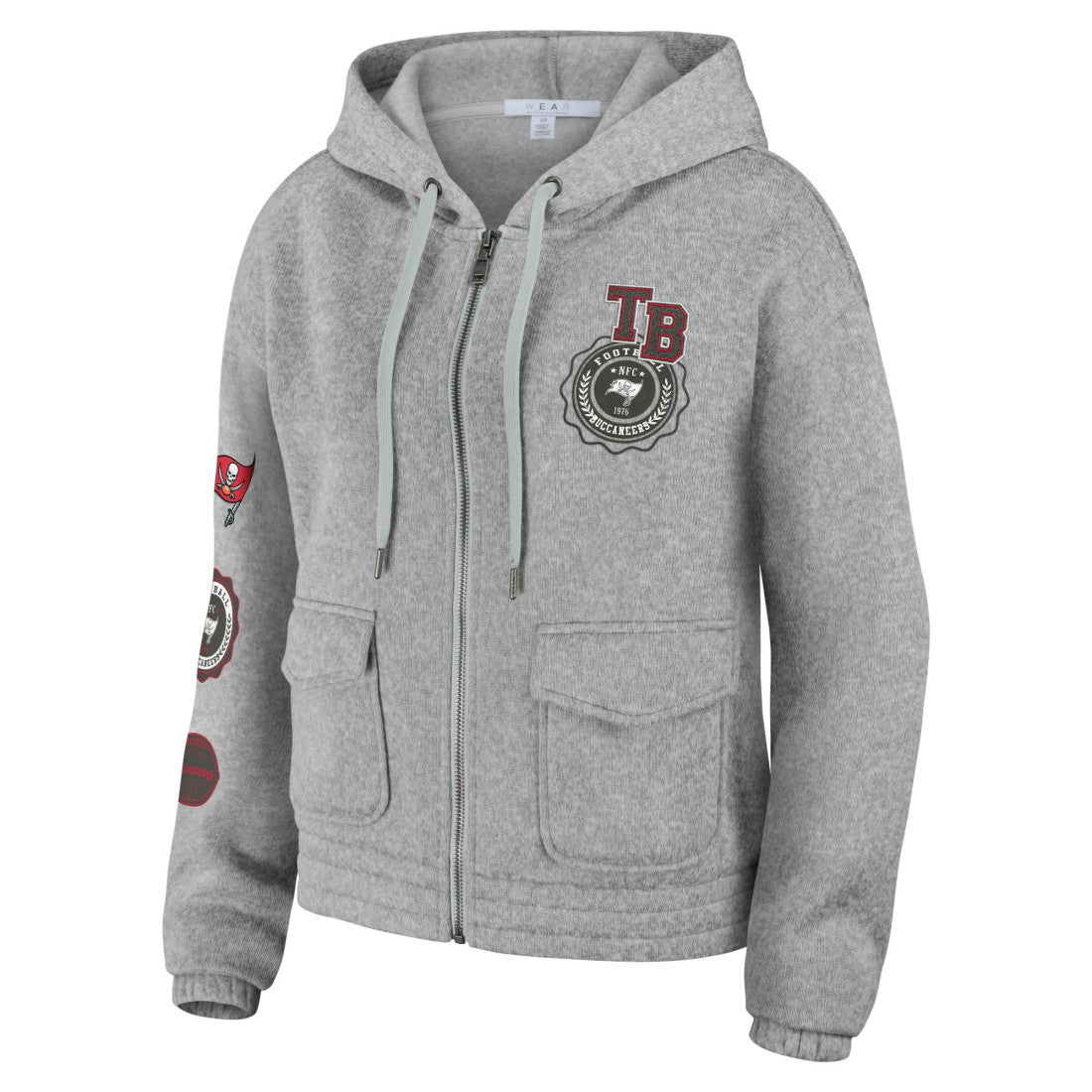 Tampa Bay Buccaneers  WEAR by Erin Andrews Women's Full-Zip Hoodie