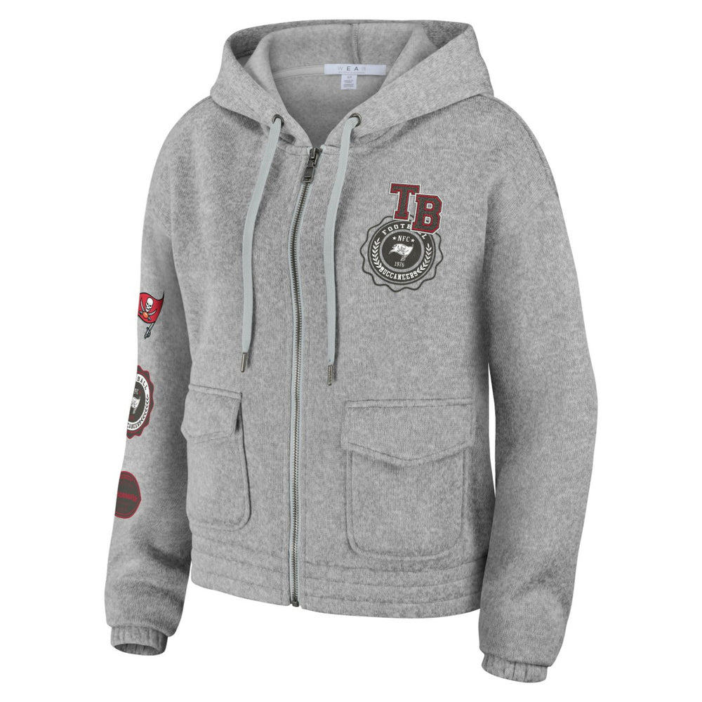 Tampa Bay Buccaneers  WEAR by Erin Andrews Women's Full-Zip Hoodie