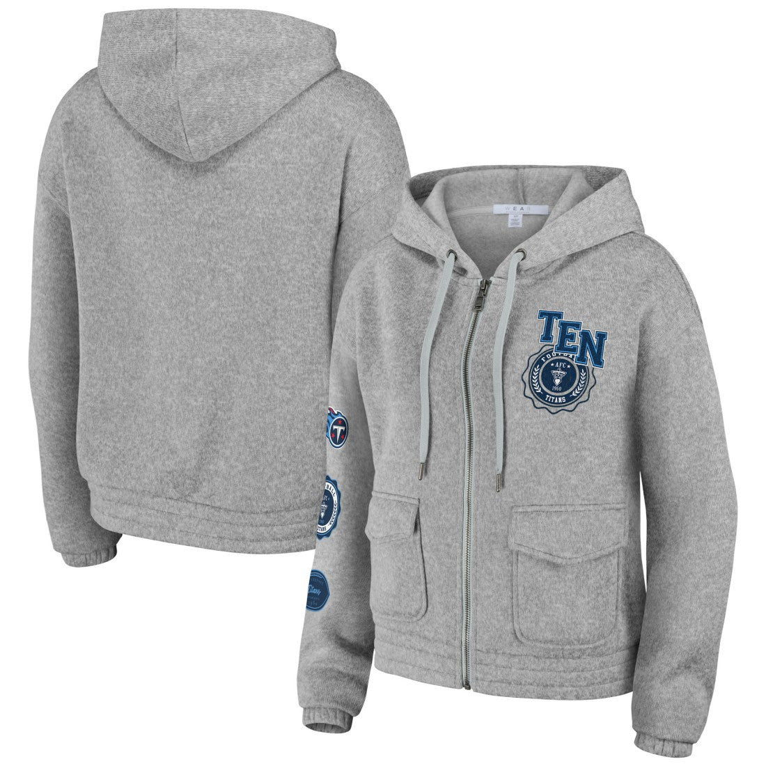 Tennessee Titans  WEAR by Erin Andrews Women's Full-Zip Hoodie