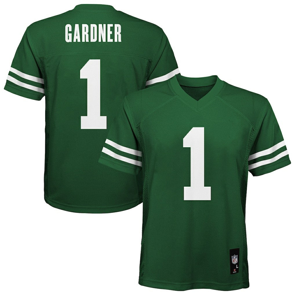 New York Jets  Ahmad Sauce Gardner  Youth Replica Player Jersey