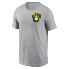 Milwaukee Brewers Nike Cooperstown Collection Large Logo 2-Hit T-Shirt | MLB On Sale