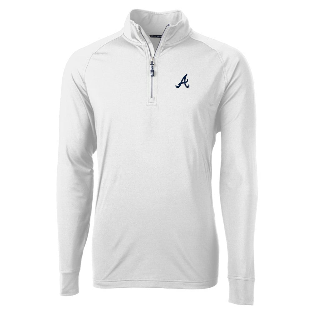 Atlanta Braves Cutter & Buck Adapt Eco Knit Stretch Recycled Quarter-Zip Pullover Top | MLB US
