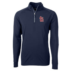 St. Louis Cardinals Cutter & Buck Adapt Eco Knit Stretch Recycled Quarter-Zip Pullover Top | MLB Discount