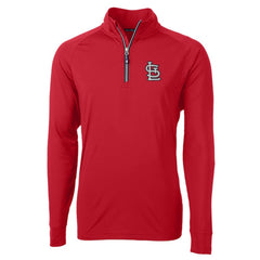 St. Louis Cardinals Cutter & Buck Adapt Eco Knit Stretch Recycled Quarter-Zip Pullover Top | MLB Discount