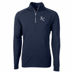 Kansas City Royals Cutter & Buck Adapt Eco Knit Stretch Recycled Quarter-Zip Pullover Top | MLB Online