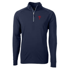 Philadelphia Phillies Cutter & Buck Adapt Eco Knit Stretch Recycled Quarter-Zip Pullover Top | MLB Near me